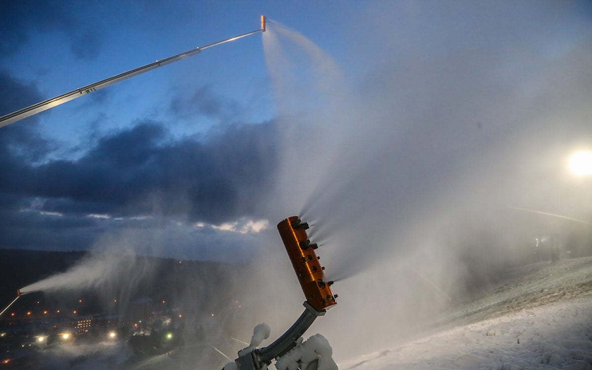 Snowmaking begins for the 2018-19 winter season